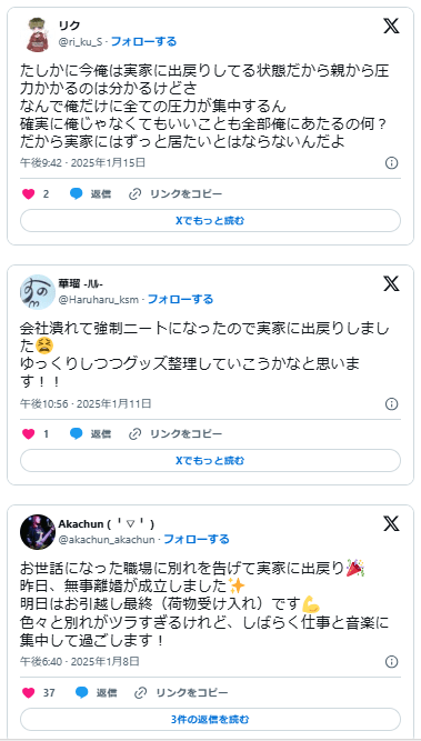 実家出戻り　ストレス