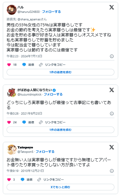 実家暮らし　勝ち組