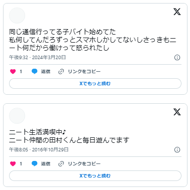 ニート　遊んでばかり